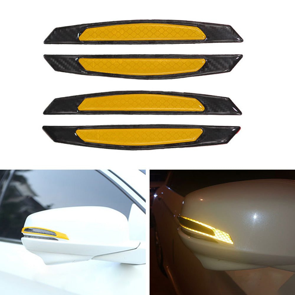 {{ Reflective Carbon Fiber Car Door Edge Guard Bump Protector Sticker Universal }} - Buy Car Parts Online at {{ Kaka Auto Parts }}.