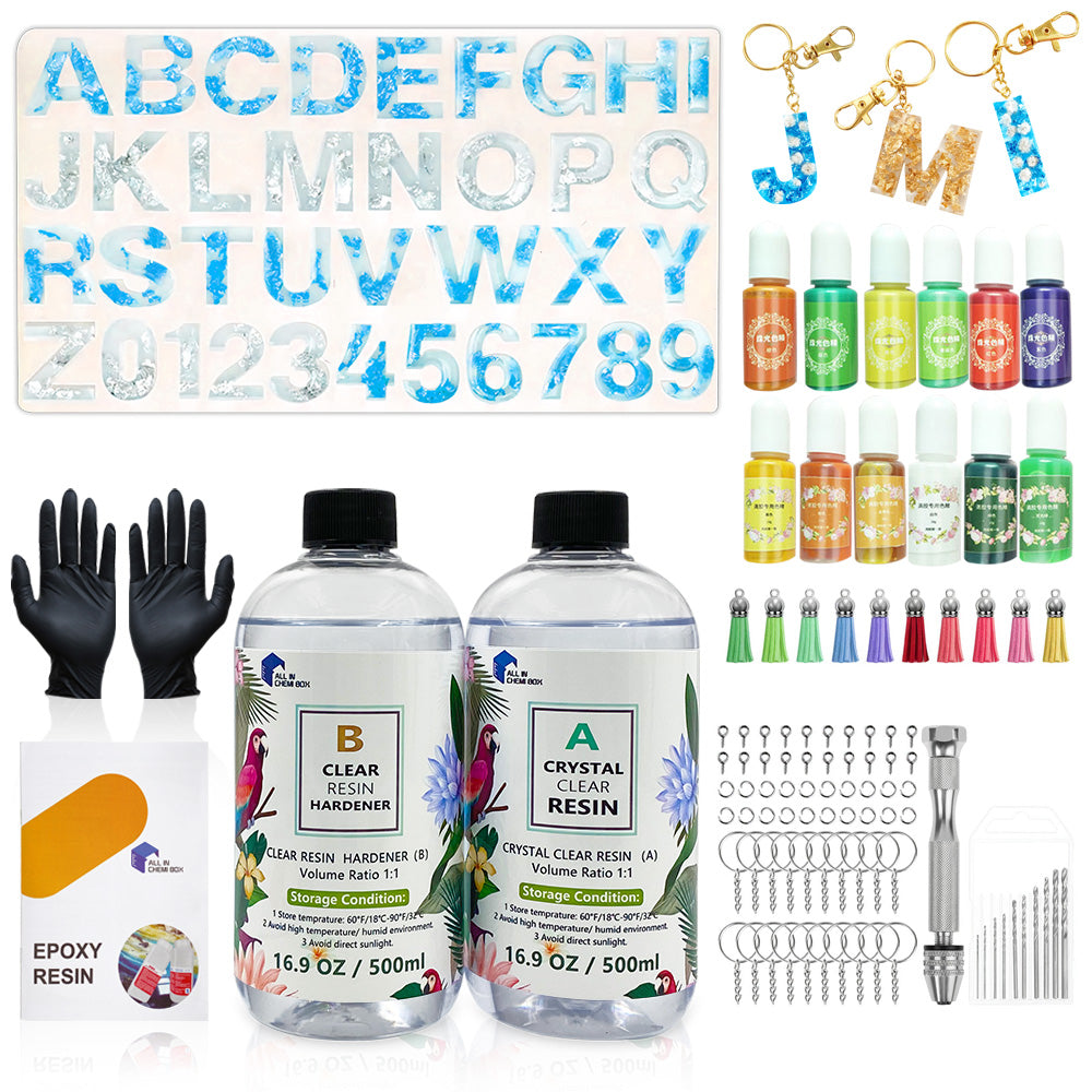 Epoxy Resin 1:1 AB Kit Craft Coating UV Color Pigment Paste Liquid Silicone Mold