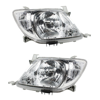 compare product Pair of Left & Right Headlight Lamps Suitable For Toyota Hilux 2WD / 4WD 2008-2012