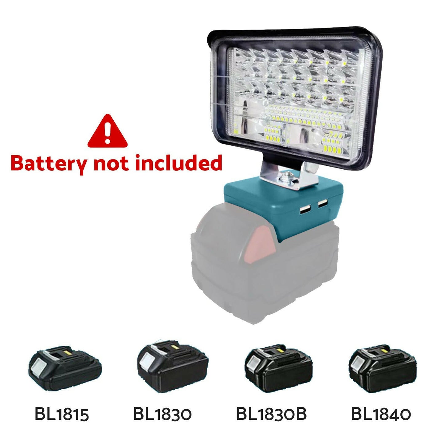 4in LED Work Light Suitable For Makita 18V Li-Ion Battery Workshop Flashlights
