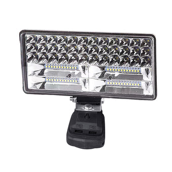 compare product 2x 18V 8in LED Work Light Torch with USB Ports Suitable For Makita Battery Camping/Flashlight Use