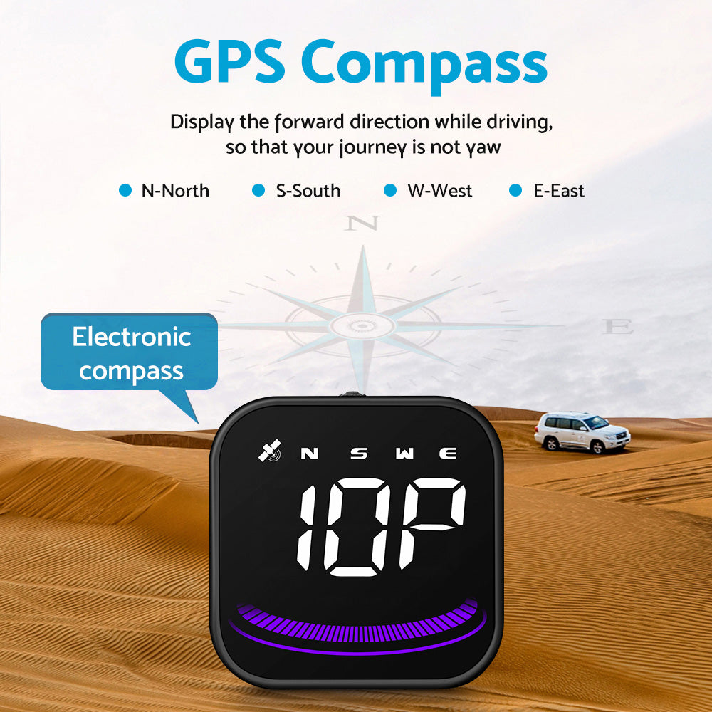 Digital Speedometer Universal GPS HUD Head-Up Display Suitable For Car With MPH & Overspeed Alarm