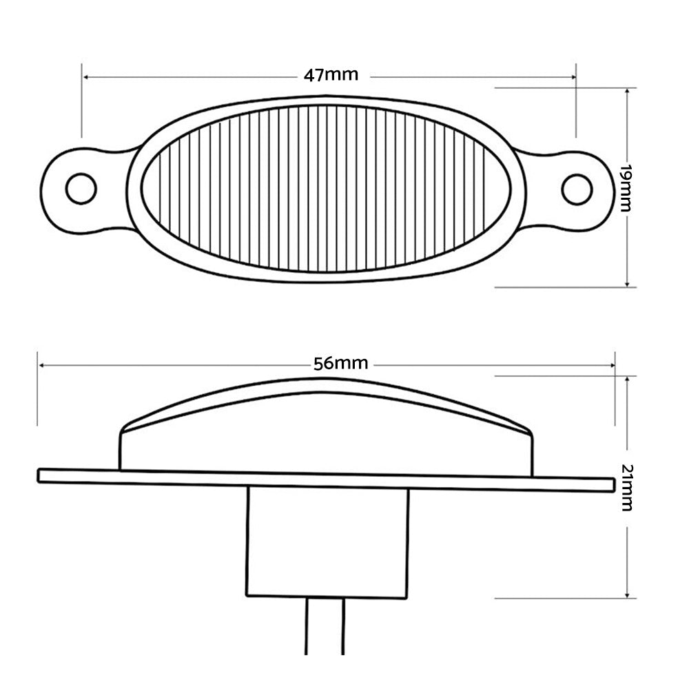 Front Grille Smoked Lens White LED Running Light Suitable For Raptor Style Grill 4x