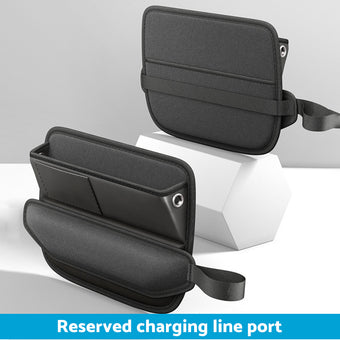 compare product Car Seat Gap Storage Bag Organizer PU Leather With Exclusive Charging Cable Hole