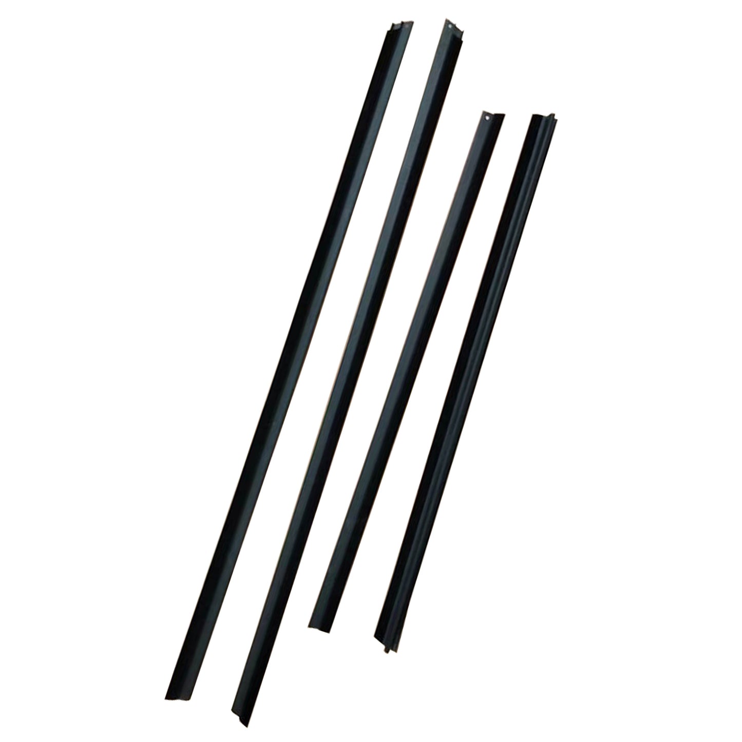4Pcs Door Seal Weatherstrip Kit Black Rubber Suitable For Honda Jazz 2008-2013