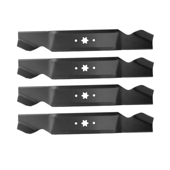 compare product 4x Blades Suitable for 38 inch  MTD Ride on Mowers 6 Point Centre Hole 742-0654