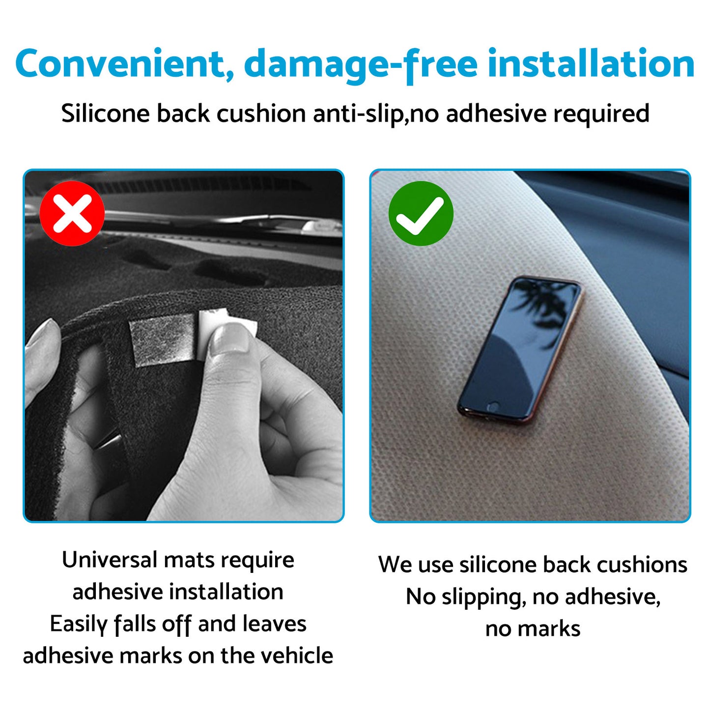 {{ Dash Mat Anti-Slip Microfiber Leather Suitable For Suzuki Jimny A6G 3-Door 18-On }} - Buy Car Parts Online at {{ Kaka Auto Parts }}.