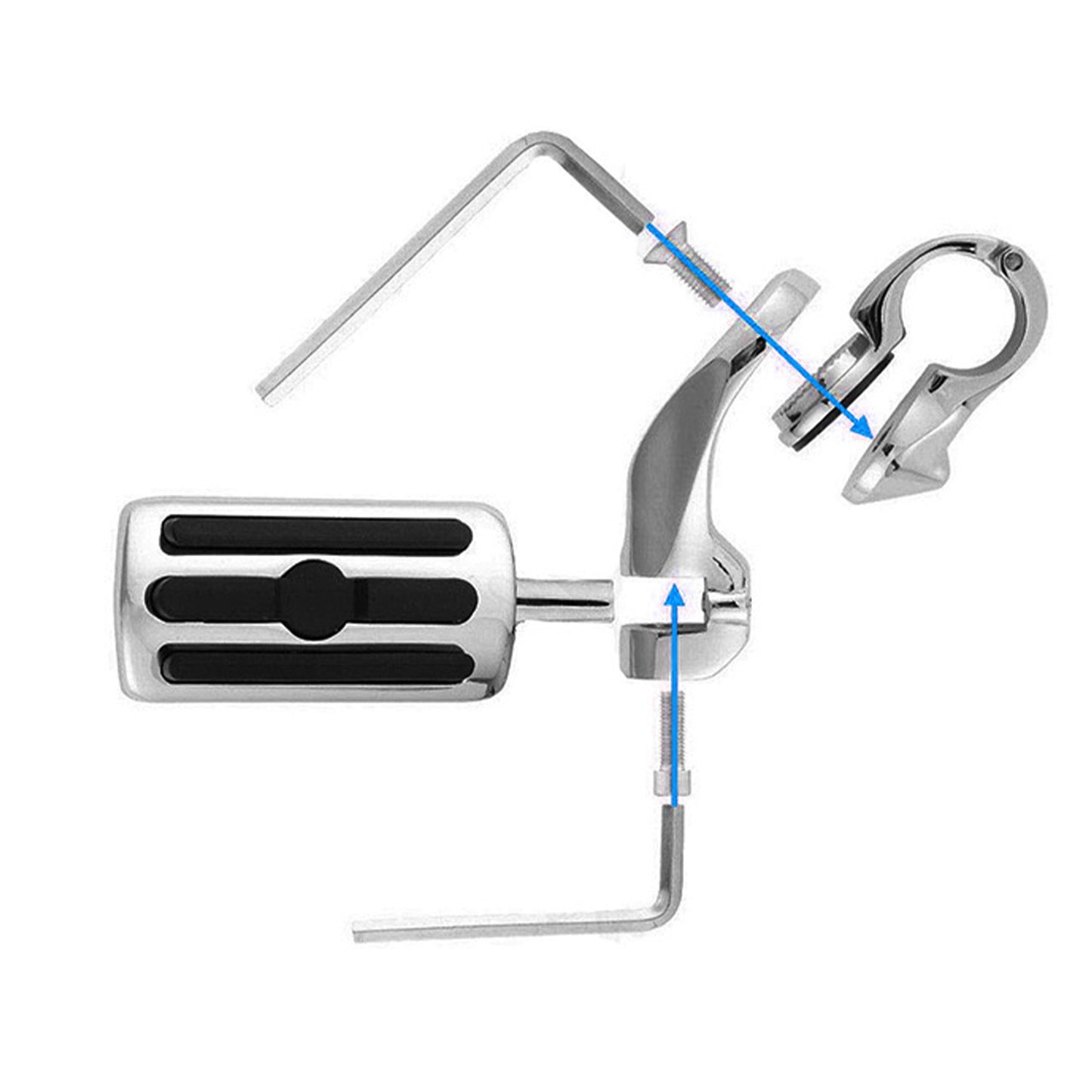 1-1 4''Motorcycle Highway Foot Pegs Chrome Engine Guard Suitable For Davidson AU