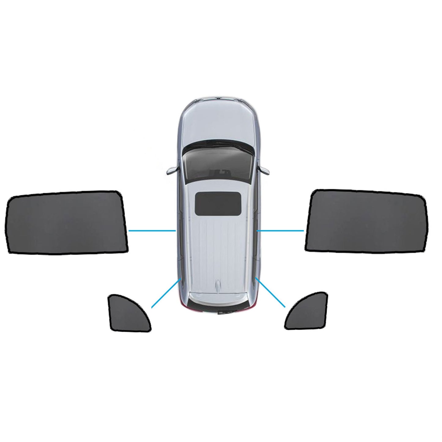 {{ Magnetic Sun Shades Suitable for Mercedes Benz GLB X247 20+  Windows Sun Blind }} - Buy Car Parts Online at {{ Kaka Auto Parts }}.