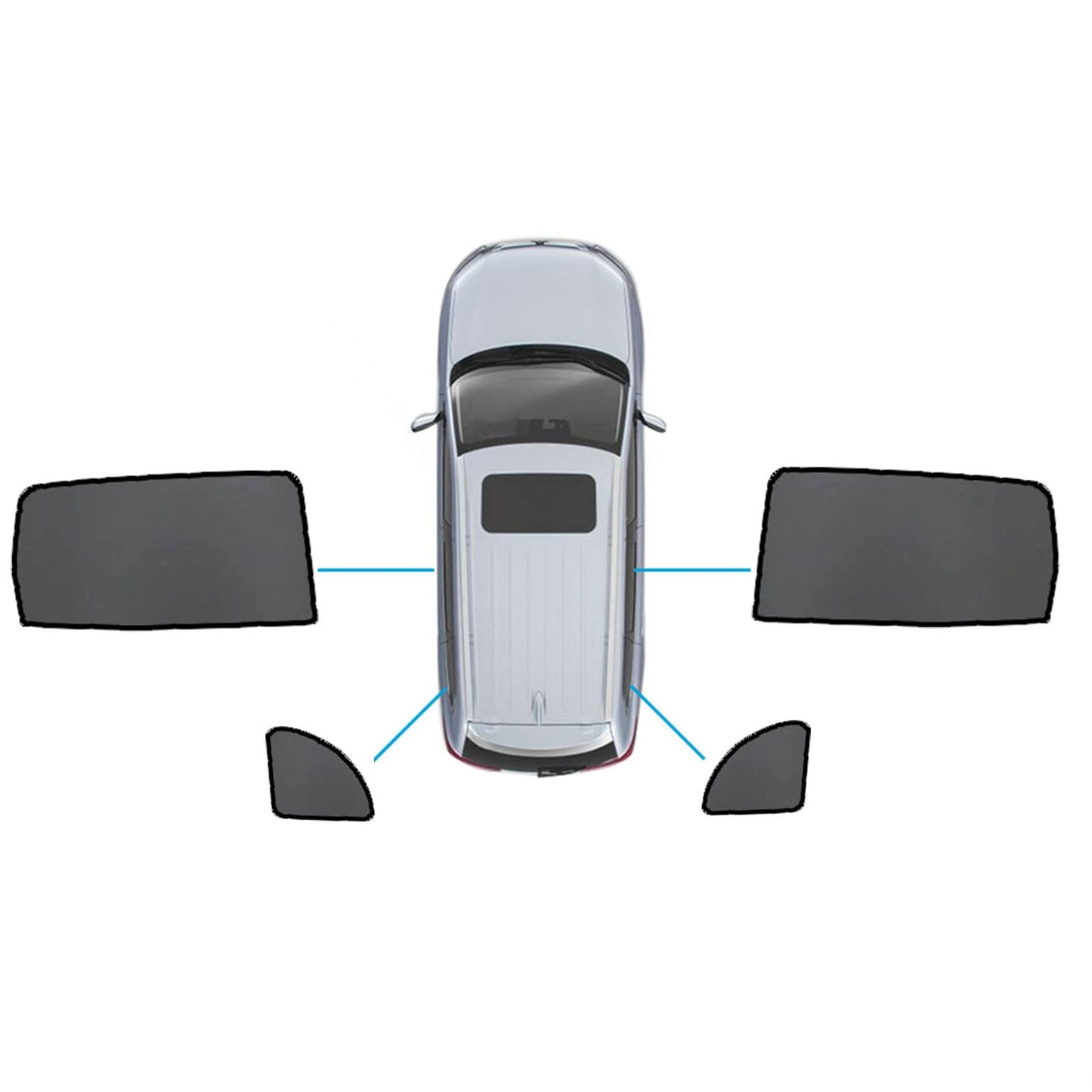 Magnetic Sun Shades Suitable for Mercedes Benz GLB X247 20+  Windows Sun Blind