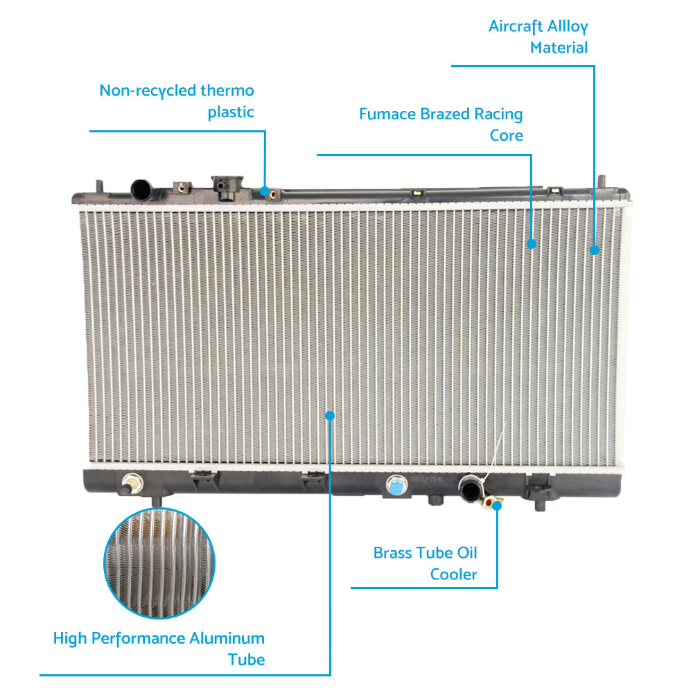 Radiator Suitable For Mazda 323 BJ / Protege / Astina 1999-2002 & Ford Laser KN KQ 1999-2002 Auto & Manual