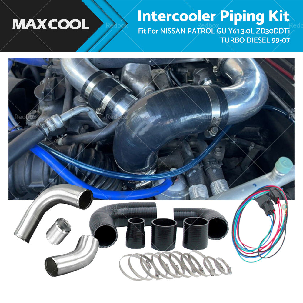 {{ Intercooler Piping Kit For Nissan Patrol GU Y61 3. 0L ZD30DDTi Turbo Diesel 99-07 }} - Buy Car Parts Online at {{ Kaka Auto Parts }}.