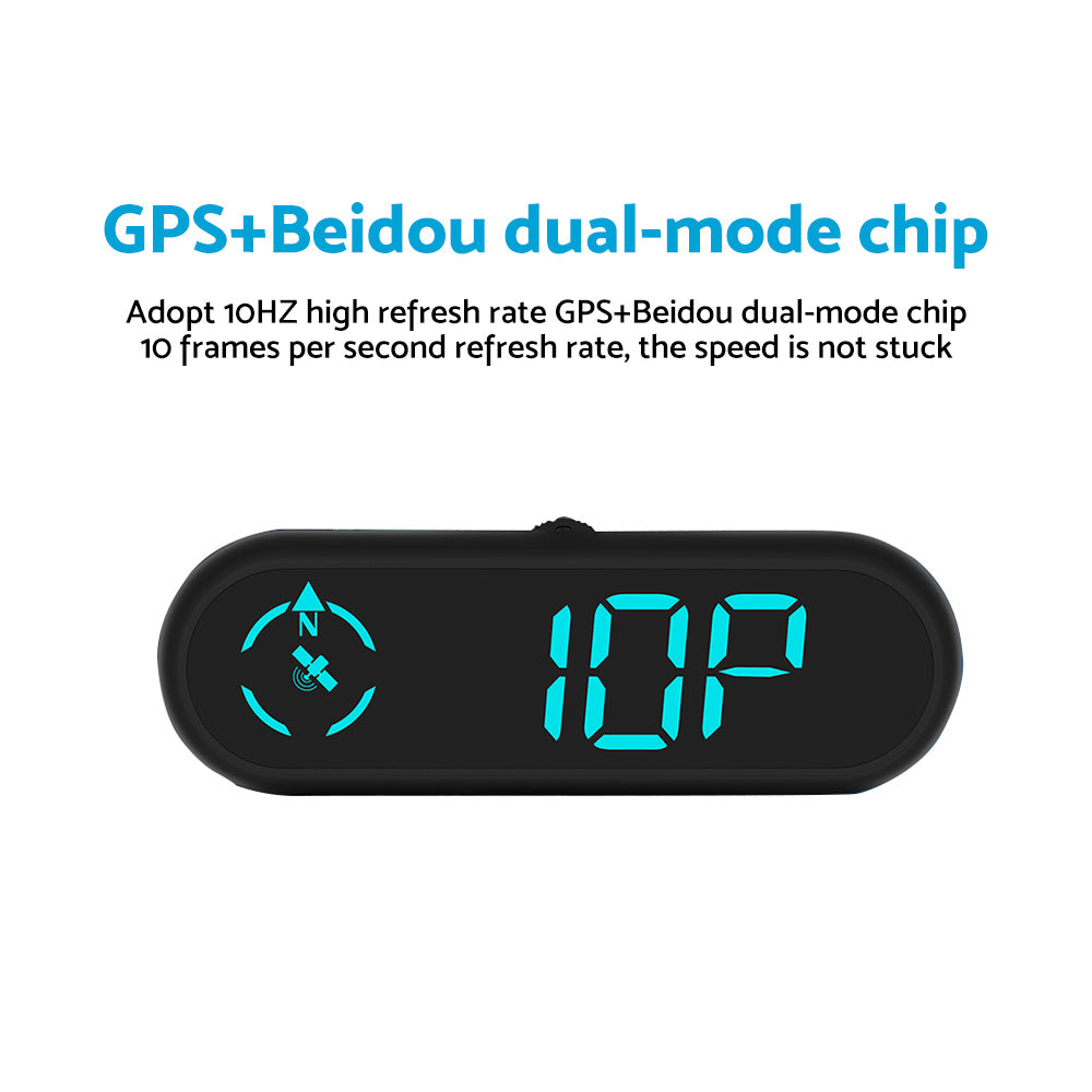 Universal Head-Up Display (HUD) Speedometer with LED Digital GPS and Overspeed Alarm Suitable For Cars