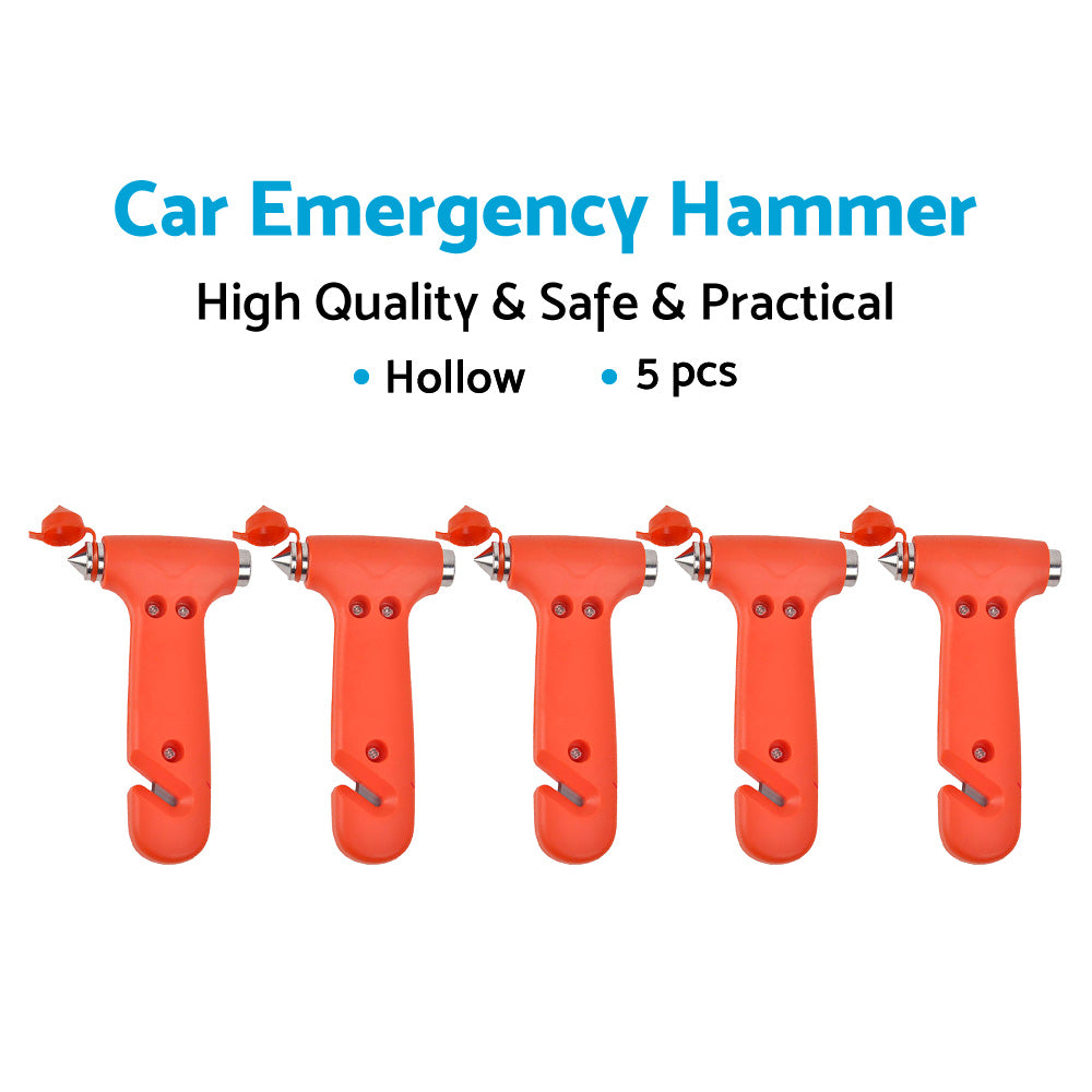 5x Emergency Safety Hammer & Window Breaker Tool Suitable For Car, Bus & Glass Cutting 2-in-1