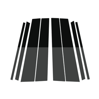 compare product 8x Black Pillar Post Cover Trims Suitable For Honda Civic Sedan 2012-2015