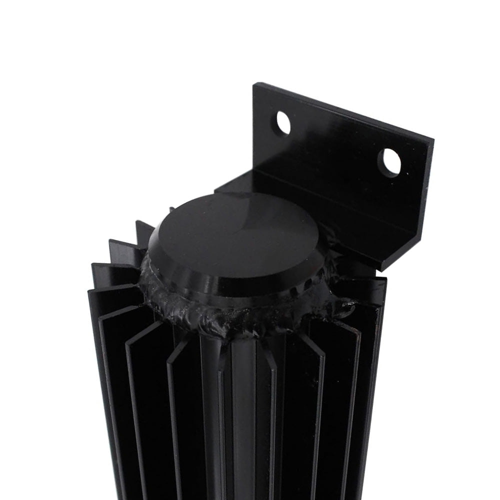 Oil Cooler Universal 12'' Aluminum Dual Pass Finned Transmission W Fittings SL