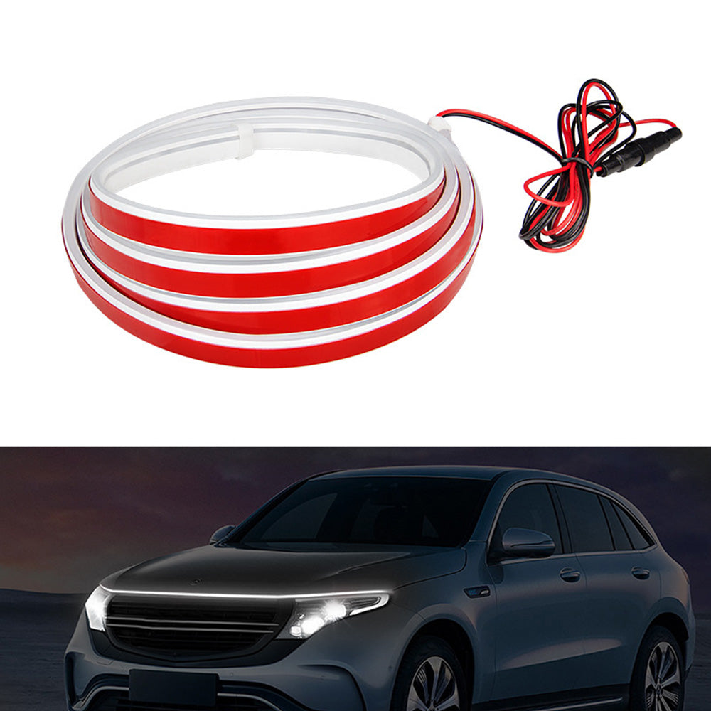 1. 8M  Start Scan Dynamic LED DRL Car Hood Light Strip Daytime Running Light