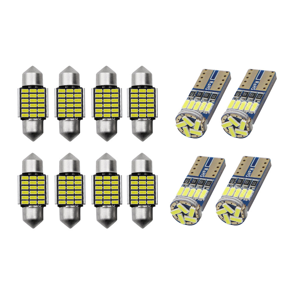 12x Interior LED Light Upgrade Kit Suitable For Toyota Landcruiser Prado 150 Series