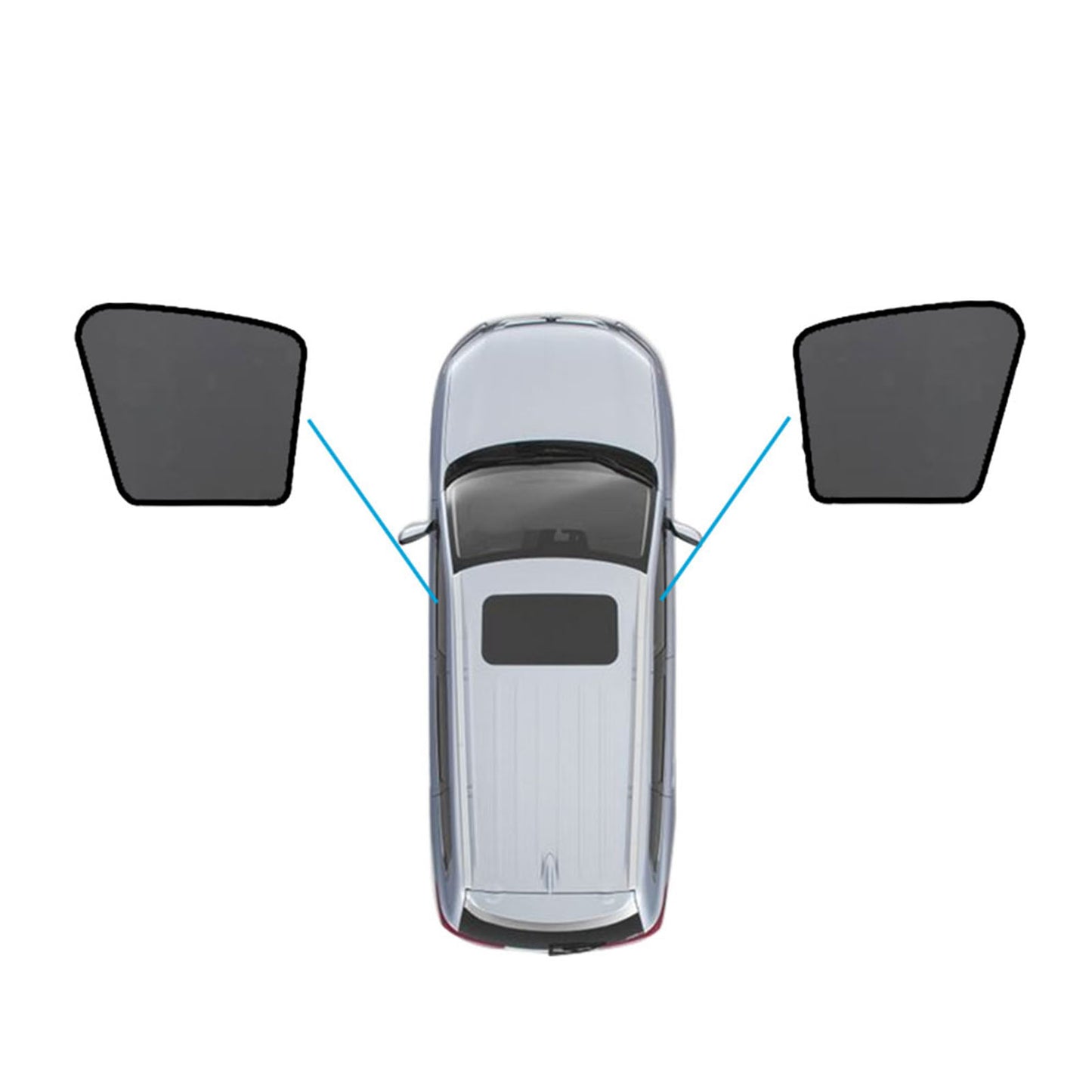 {{ Magnetic Mesh Sun Blind Shades Suitable for Audi Q5 8R 2009–2016 On Front Rear }} - Buy Car Parts Online at {{ Kaka Auto Parts }}.