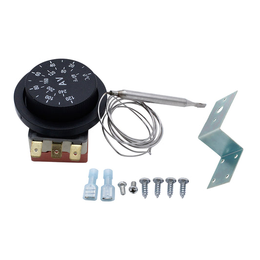 12V Adjustable Fan Thermostat Controller Kit Suitable For AU Adjustable Fan Thermostat Switch Temperature Control Probe 0-120°C