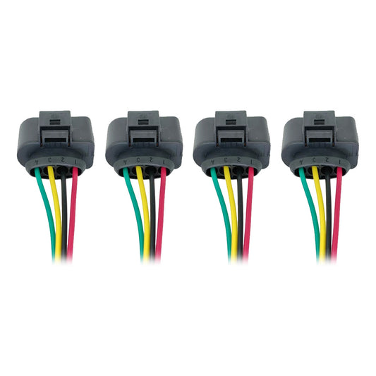 4PCS Ignition Coil Connector Repair Harness Plug 1J0973724 Suitable For VW Audi