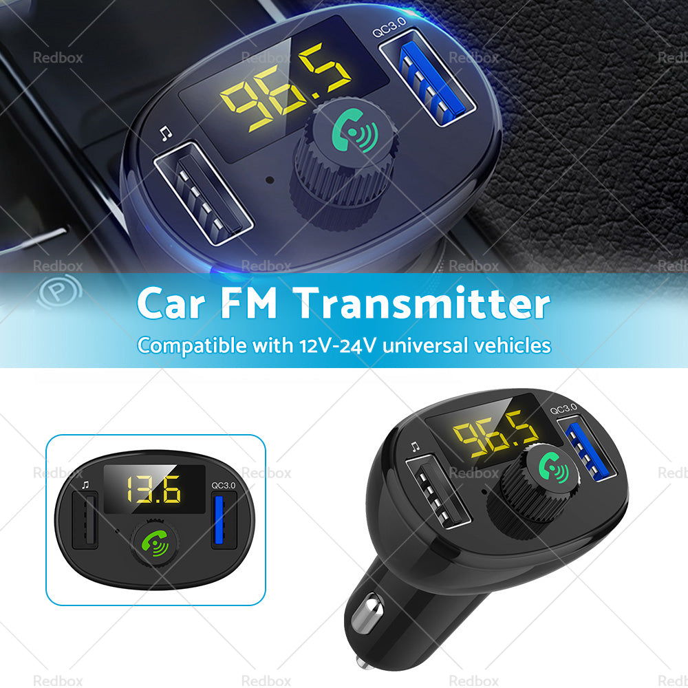 {{ Bluetooth-5. 0 Radio Car Kit Wireless FM Transmitter Dual USB Charger MP3 Player }} - Buy Car Parts Online at {{ Kaka Auto Parts }}.
