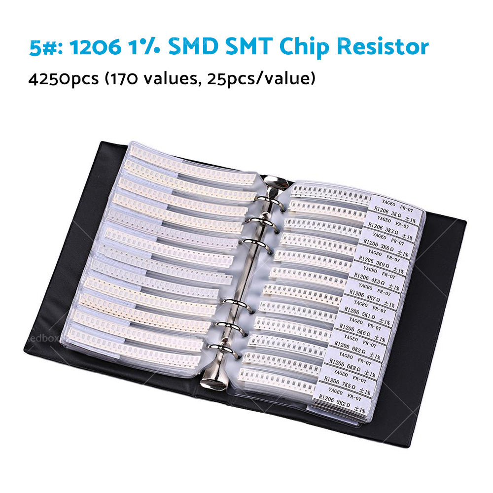 {{ 1x 0201/0402/0603/0805/1206 SMD/SMT Capacitor Chip Resistor Samples Book Kit }} - Buy Car Parts Online at {{ Kaka Auto Parts }}.