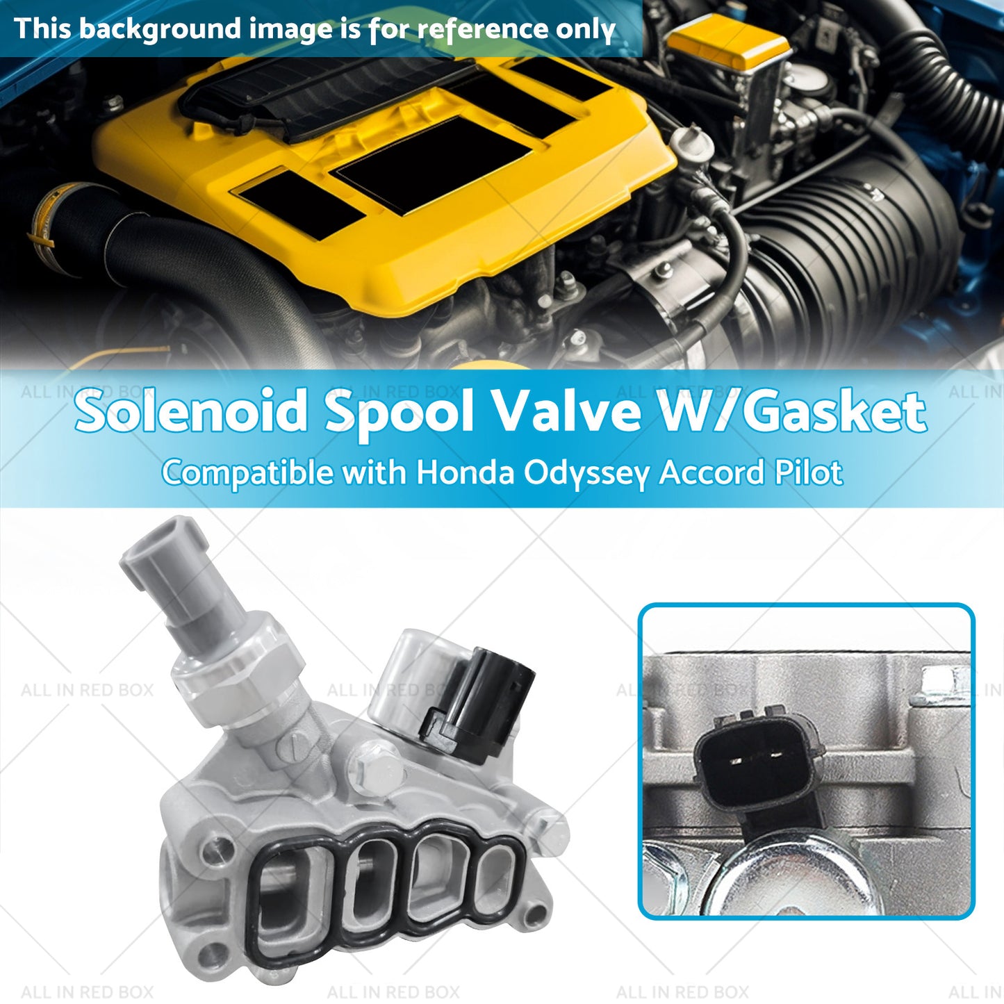 {{ 15810-RKB-J01 Solenoid Spool Valve W or Gasket Suitable for Honda Odyssey 05-07 }} - Buy Car Parts Online at {{ Kaka Auto Parts }}.