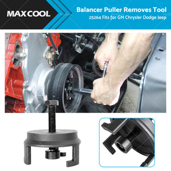 compare product 25264 Harmonic Balancer Puller Crank Pulley Puller Quickly Removes Tool For GM