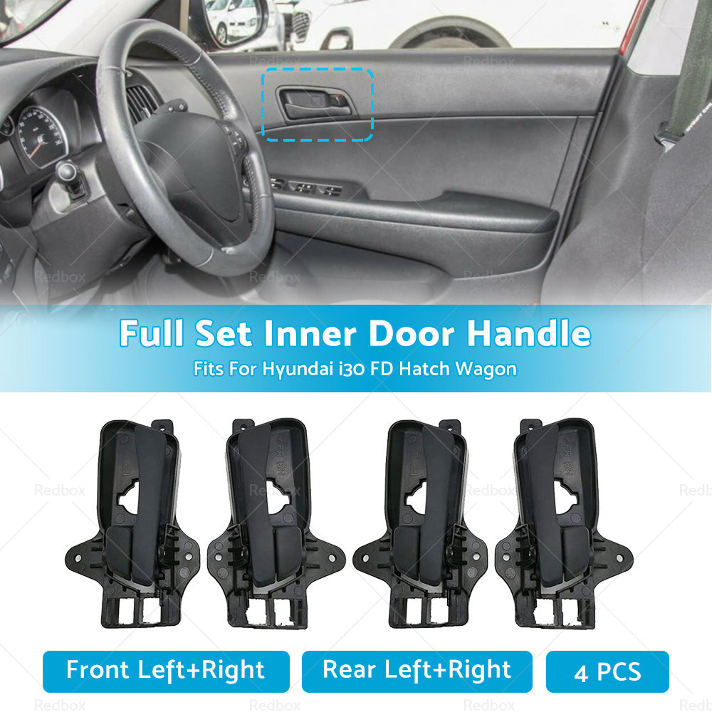 {{ 4X Front Rear Left Right Inner Door Handle For Hyundai i30 FD Hatch Wagon 07-12 }} - Buy Car Parts Online at {{ Kaka Auto Parts }}.