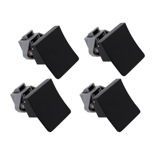 4x Square Handle Push Locks Suitable For Caravan RV Marine Door & Cupboard Latch