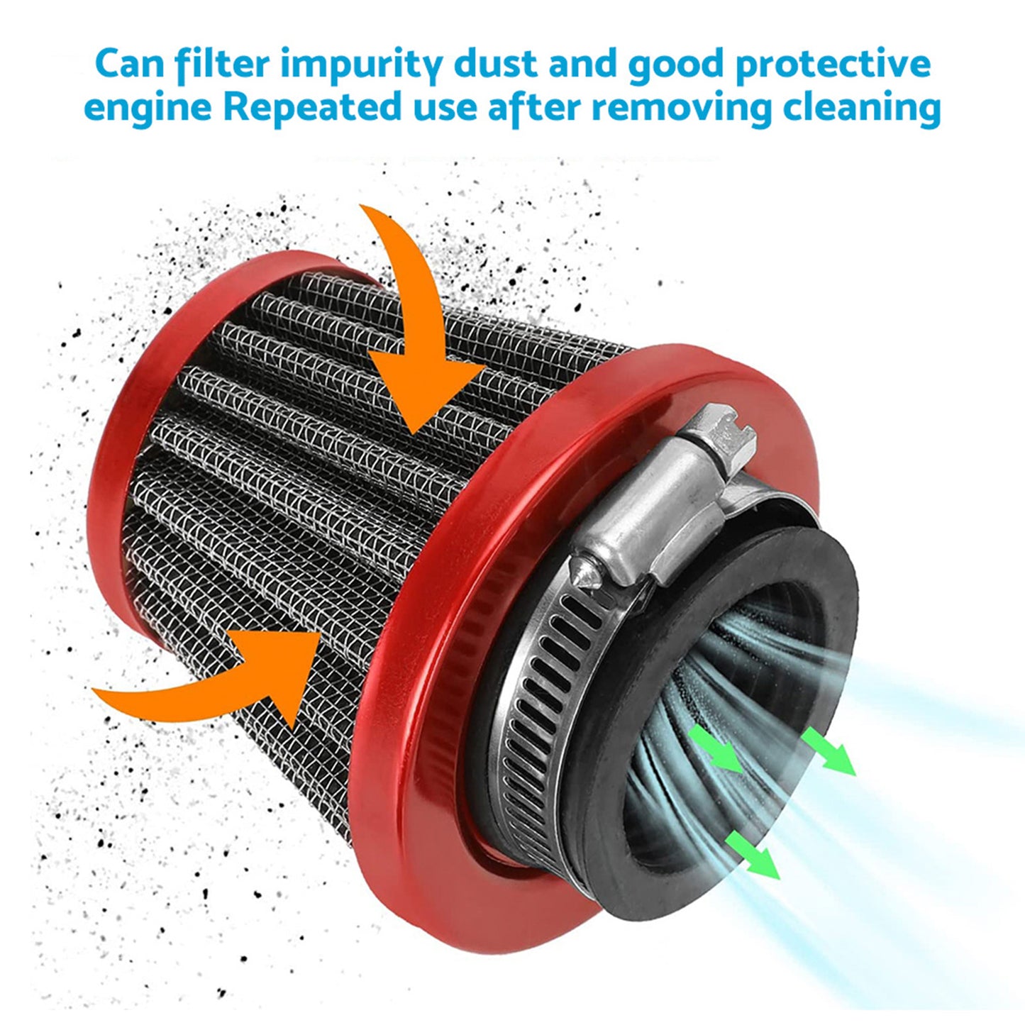 38mm Air Filter Pod Cleaner Suitable For 110cc / 125cc Motorcycle Pit Dirt Bike Engine