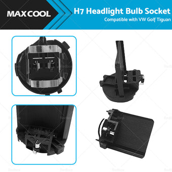compare product H7 Headlight Bulb Socket Retainer Holder Adapter Suitable For VW Golf Tiguan