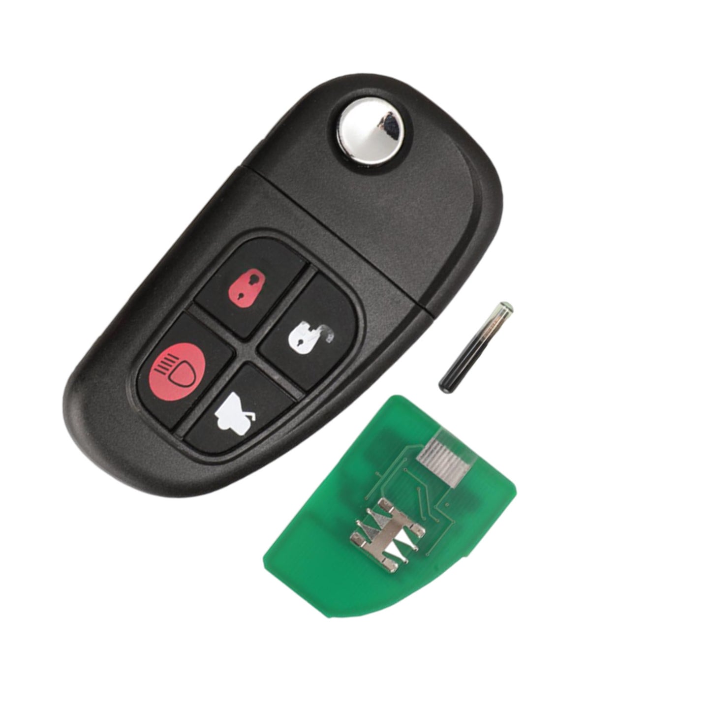 Key Fob Remote Suitable For Jaguar XJR X-Type S-Type 2002-2008 Transponder