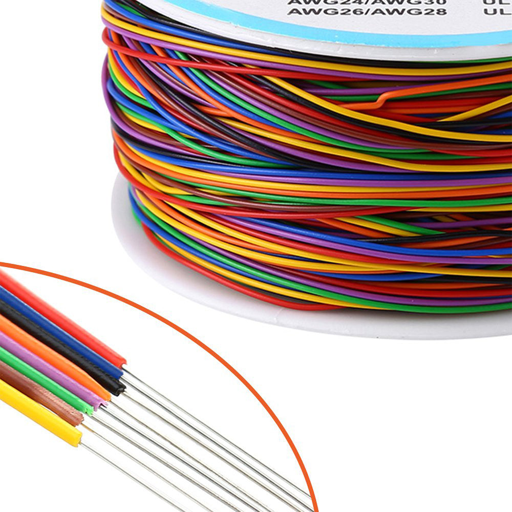 Wrapping Wire Tin Plated Copper Wire P or N DM-30-1000 30 AWG 250M Length 8 Colors