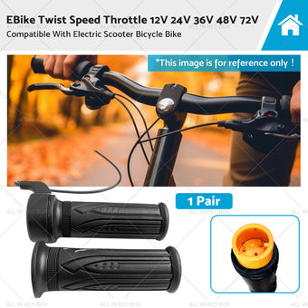 compare product EBike Twist Speed Throttle 12V 24V 36V 48V 72V For Electric Scooter Bicycle Bike