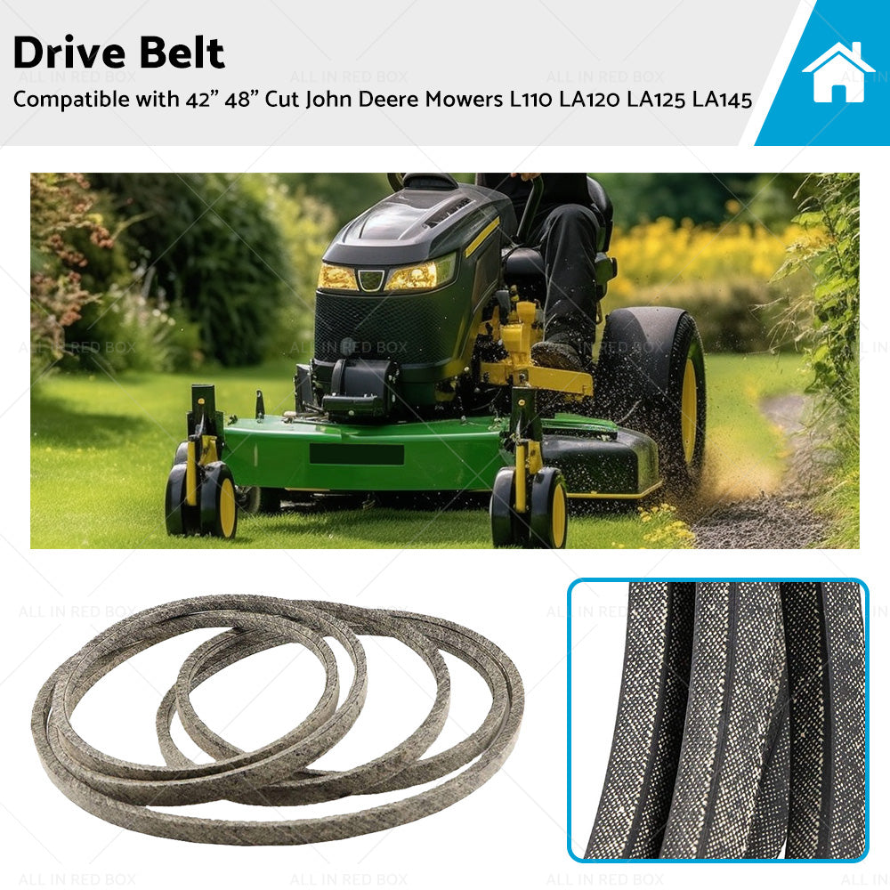 {{ Drive Belt Suitable For 42 inch  48 inch  Cut John Deere Mowers L110 LA120 LA125 LA145 }} - Buy Car Parts Online at {{ Kaka Auto Parts }}.