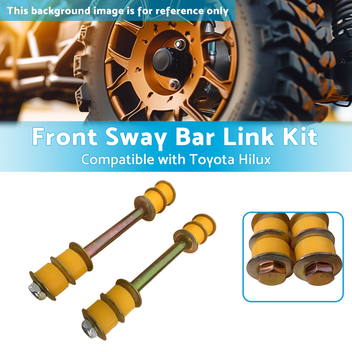 {{ 2 X Front Sway Bar Link Kit Suitablefor 88-05 Toyota Hilux KZN165R LN107R LN167R }} - Buy Car Parts Online at {{ Kaka Auto Parts }}.