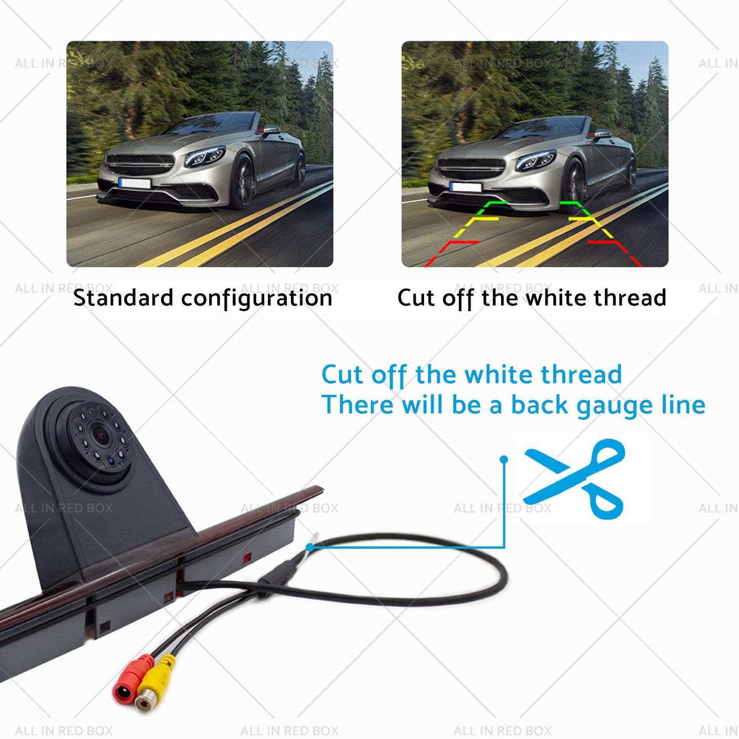 Brake Light Backup Camera W or 7''Monitor Suitable for 07-19 Sprinter or VW Crafter