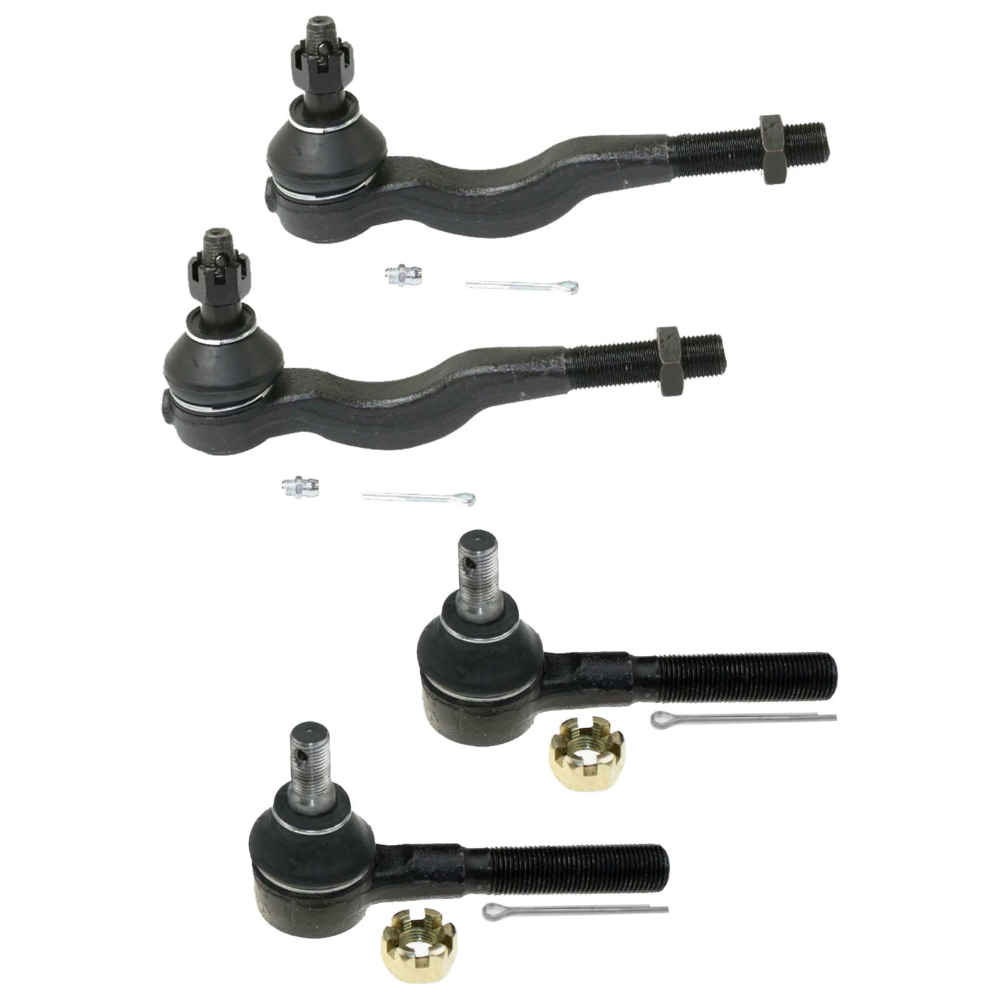 {{ 4 Inner & Outer Tie Rod End Kit Suitable for Mitsubishi Pajero NH NJ NK NL 91-20 }} - Buy Car Parts Online at {{ Kaka Auto Parts }}.