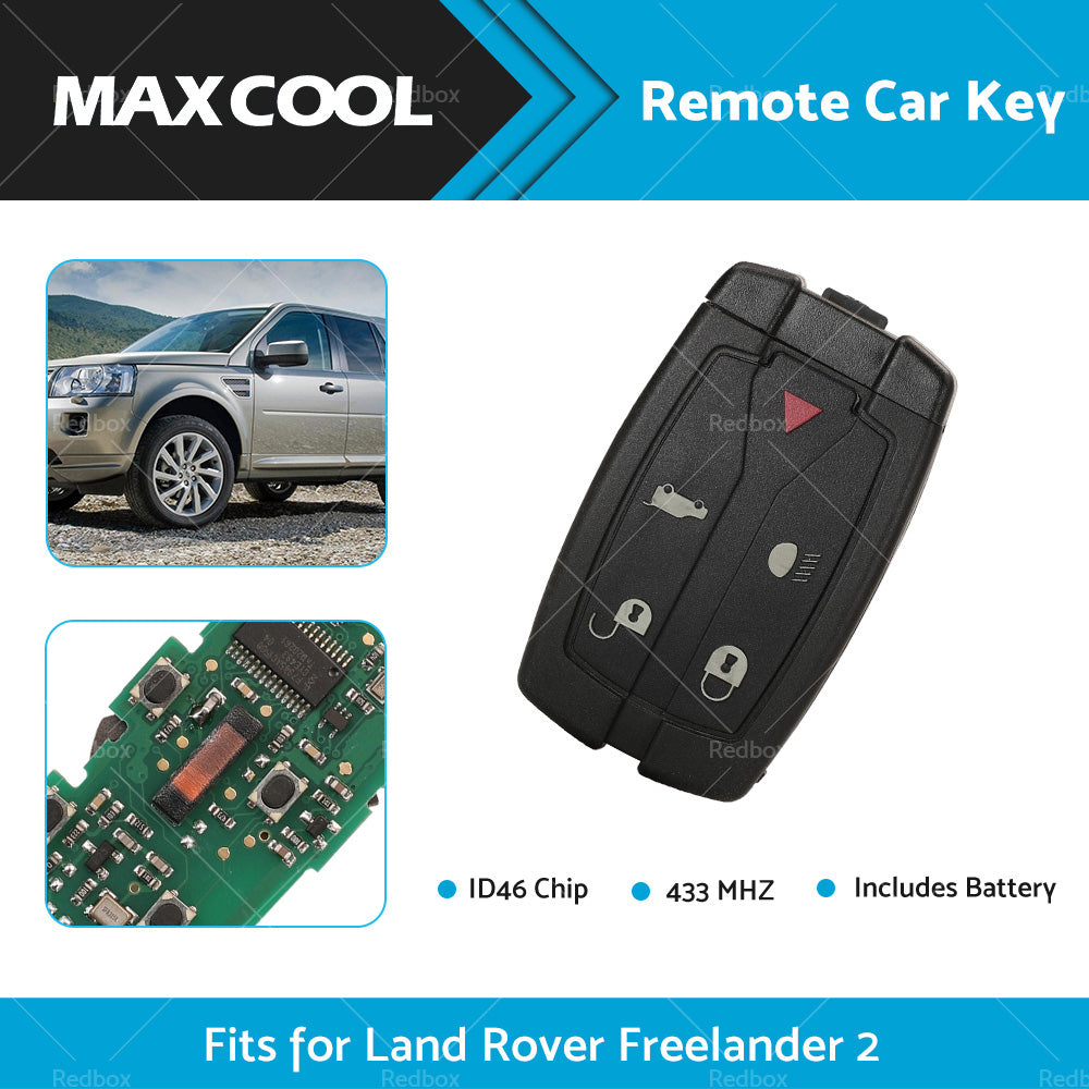 {{ 433MHz 5 Buttons Remote Car Key ID46 Chip For Land Rover Freelander 2 2007-2014 }} - Buy Car Parts Online at {{ Kaka Auto Parts }}.