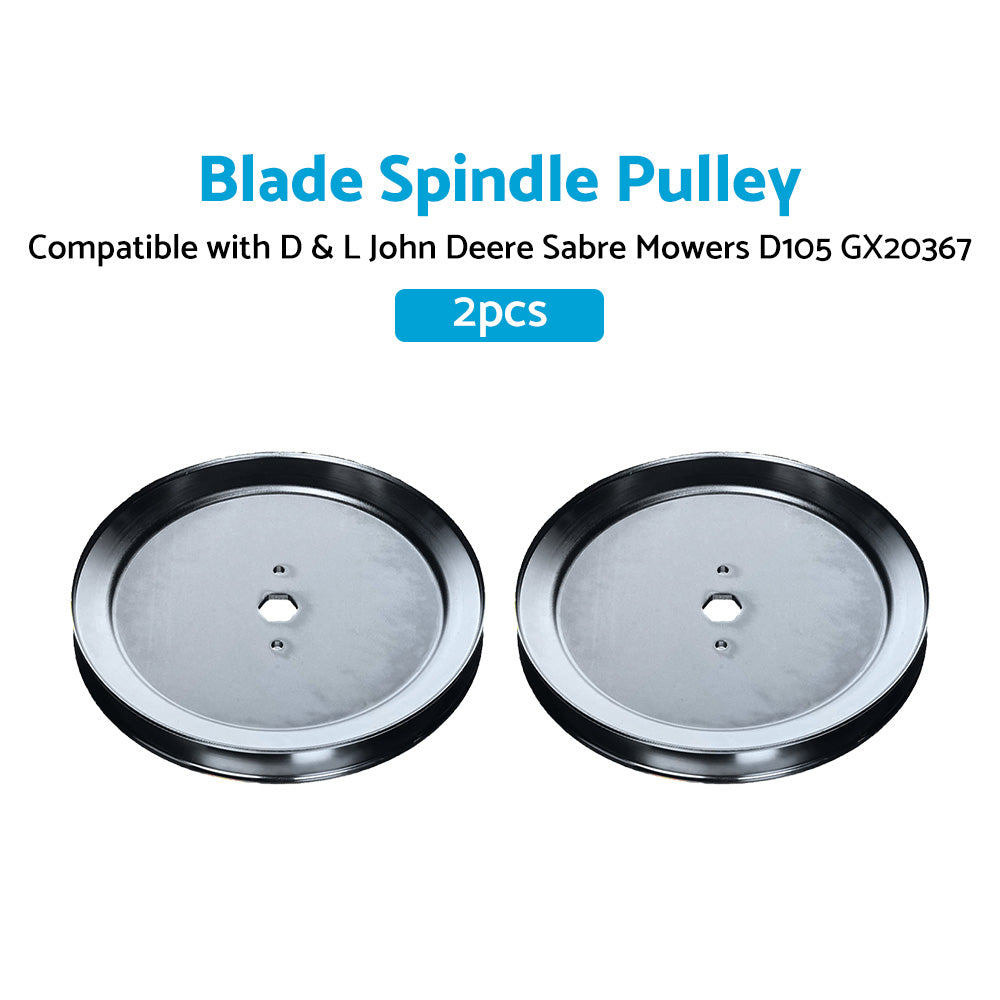 {{ 2x Blade Spindle Pulley Suitable For D  and  L John Deere Sabre Mowers D105 GX20367 }} - Buy Car Parts Online at {{ Kaka Auto Parts }}.