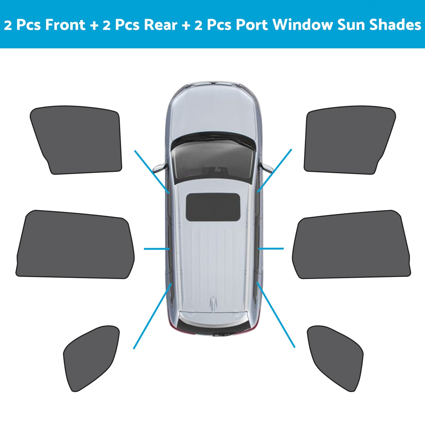 Car Window Magnetic Mesh Sun Shades Suitable For Mitsubishi Outlander 2021-2023