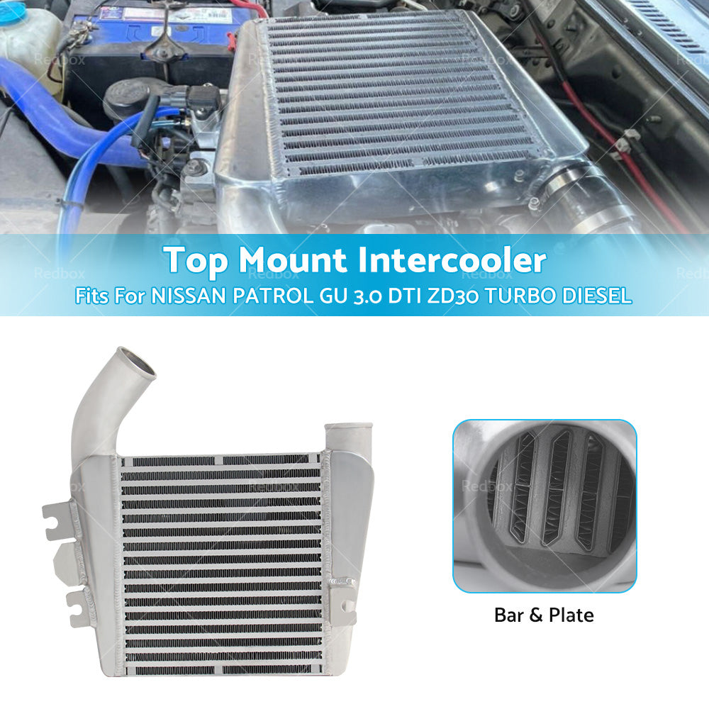 {{ TOP MOUNT INTERCOOLER fit NISSAN PATROL GU 3. 0 DTI ZD30 TURBO DIESEL 1999-2012 }} - Buy Car Parts Online at {{ Kaka Auto Parts }}.