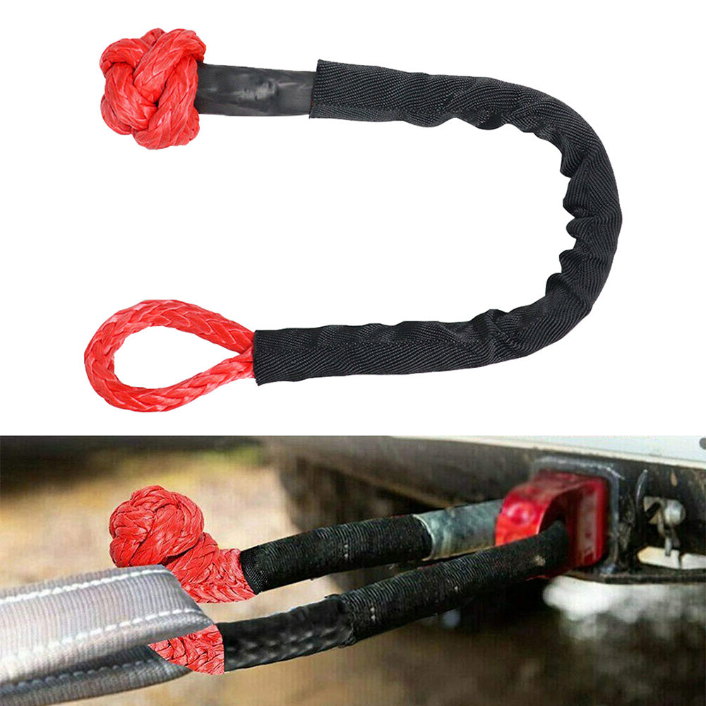 Recovery Ring Snatch Block Pulley 34749bs  and  Soft Shackle Tow Winch Rope Straps