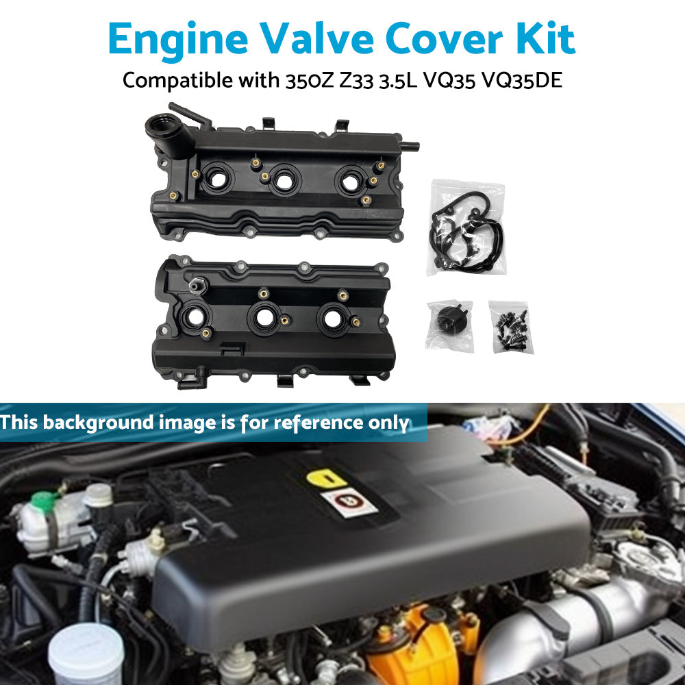 {{ 2PCS Engine Valve Cover Suitable For Nissan 350Z Z33 3. 5L VQ35 VQ35DE 2002-2006 }} - Buy Car Parts Online at {{ Kaka Auto Parts }}.