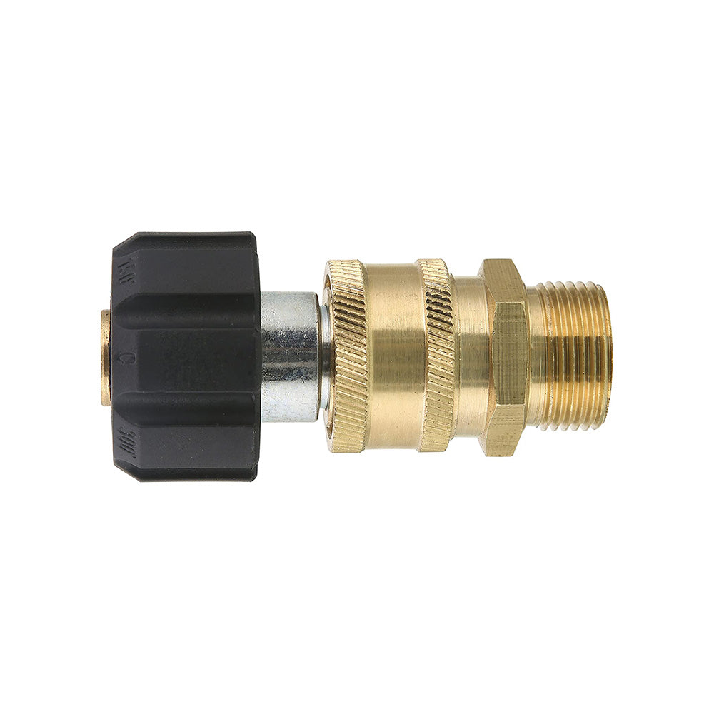 2x Pressure Washer Adapter Pair 1/4 Inch Quick Connect Coupler Kit Suitable For M22-1/4 Adapter
