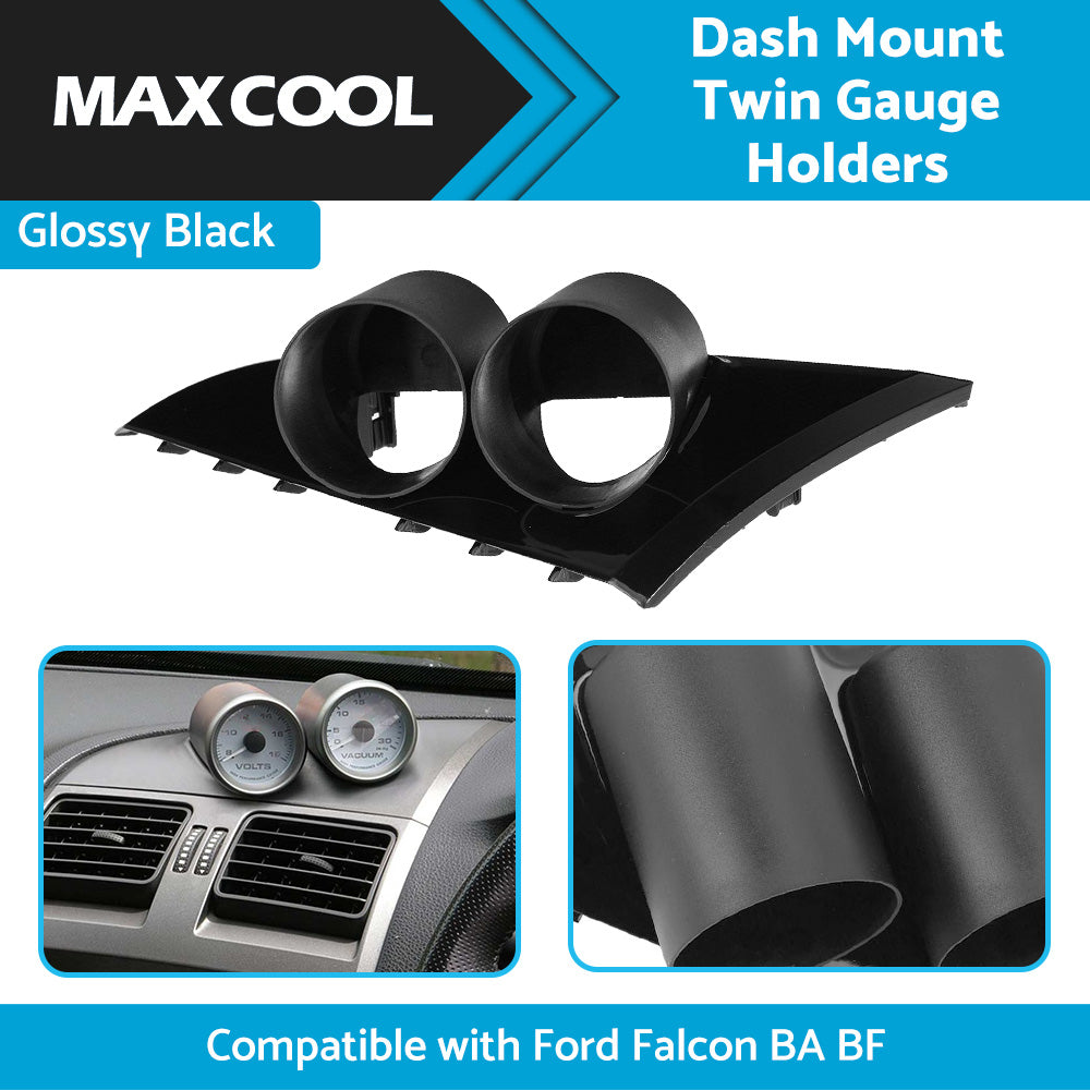 {{ Dash Mount Twin Gauge 52mm Holders Suitable For Ford Falcon BA BF XR6 XR8 XR6T }} - Buy Car Parts Online at {{ Kaka Auto Parts }}.