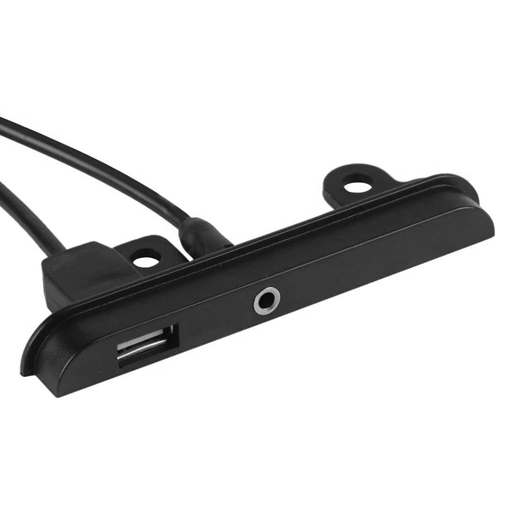 2 DIN Fascia Dash Kit with Side Trims, Brackets, USB & AUX Port Suitable For Toyota