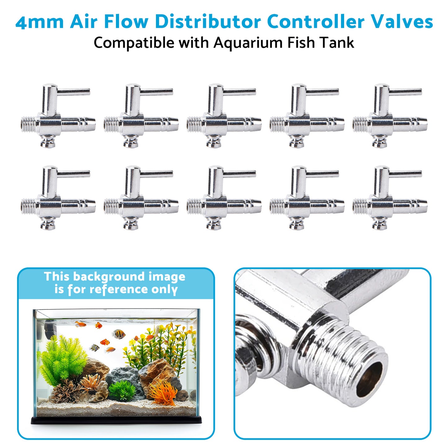 {{ 4mm Air Flow Distributor Controller Valves Suitable for Aquarium Fish Tank }} - Buy Car Parts Online at {{ Kaka Auto Parts }}.